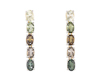 Mixed gem stones earrings