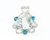 Topaz, zircon and diamond pendant