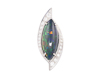 Opal and zircon pendant