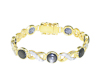 Star sapphire and diamond bracelet