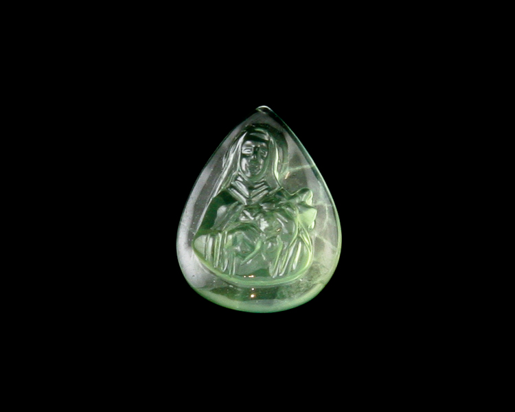 Prehnite St. Mary amulet - Click Image to Close