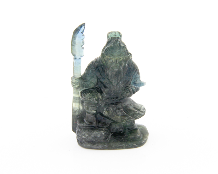 Sapphire Guan Yu statue - Click Image to Close