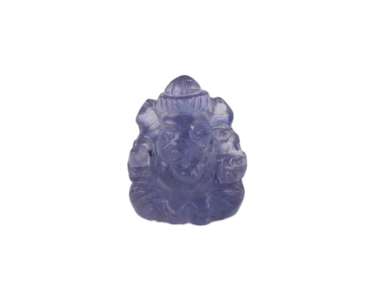 Blue sapphire Ganesha statue - Click Image to Close