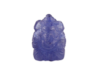 Blue sapphire Ganesha statue