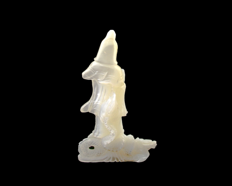 Mother of pearl Guan Yin statue - Click Image to Close