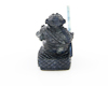 Blue sapphire Sun Wukong statue