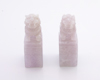 Jadeite (type-A) Chinese guardian lions