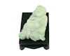 Jadeite (type-A) Budai statue on daybed