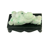 Jadeite (type-A) Budai statue on daybed