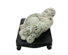 Jadeite (type-A) Budai statue on pedestal