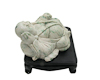 Jadeite (type-A) Budai statue on pedestal