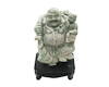Jadeite (type-A) Budai statue on pedestal
