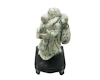 Jadeite (type-A) Budai statue on pedestal