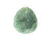 Jadeite (type-A) crane amulet