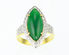 Jadeite (type-A) and diamond ring Jadeite (type-A) and diamond ring