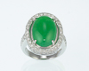Jadeite (type-A) and diamond ring Jadeite (type-A) and diamond ring