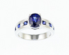 Blue sapphire and diamond ring Blue sapphire and diamond ring