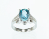 Aquamarine and diamond ring Aquamarine and diamond ring