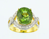 Peridot and diamond ring Peridot and diamond ring