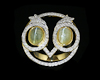Chrysoberyl cat's eye and diamond ring Chrysoberyl cat's eye and diamond ring