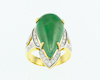 Jadeite (type-A) and diamond ring Jadeite (type-A) and diamond ring
