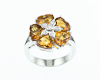 Citrine and diamond ring Citrine and diamond ring