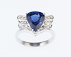 Blue sapphire and diamond ring Blue sapphire and diamond ring
