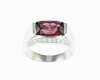 Garnet and diamond ring