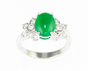 Jadeite (type-A) and diamond ring Jadeite (type-A) and diamond ring