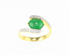 Jadeite (type-A) and diamond ring Jadeite (type-A) and diamond ring