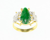 Jadeite (type-A) and diamond ring Jadeite (type-A) and diamond ring