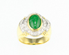 Jadeite (type-A) and diamond ring Jadeite (type-A) and diamond ring