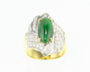 Jadeite (type-A) and diamond ring Jadeite (type-A) and diamond ring