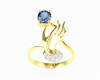 Blue sapphire and diamond ring Blue sapphire and diamond ring