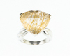 Rutile quartz ring