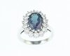 Alexandrite and diamond ring