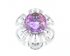 Ametrine and diamond ring