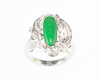 Jadeite (type-A) and diamond ring Jadeite (type-A) and diamond ring