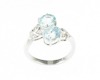 Aquamarine and diamond ring Aquamarine and diamond ring