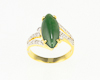 Jadeite (type-A) and diamond ring Jadeite (type-A) and diamond ring