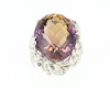 Ametrine and diamond ring