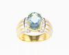 Aquamarine and diamond ring Aquamarine and diamond ring