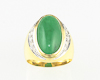 Jadeite (type-A) and diamond ring Jadeite (type-A) and diamond ring
