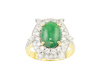 Jadeite (type-A) and diamond ring Jadeite (type-A) and diamond ring