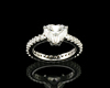 Crystal and diamond ring Crystal and diamond ring