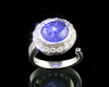 Blue star sapphire and diamond ring Blue star sapphire and diamond ring