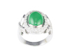 Jadeite (type-A) and diamond ring Jadeite (type-A) and diamond ring