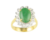Jadeite (type-A) and diamond ring Jadeite (type-A) and diamond ring