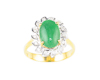 Jadeite (type-A) and diamond ring Jadeite (type-A) and diamond ring