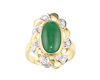 Jadeite (type-A) and diamond ring Jadeite (type-A) and diamond ring